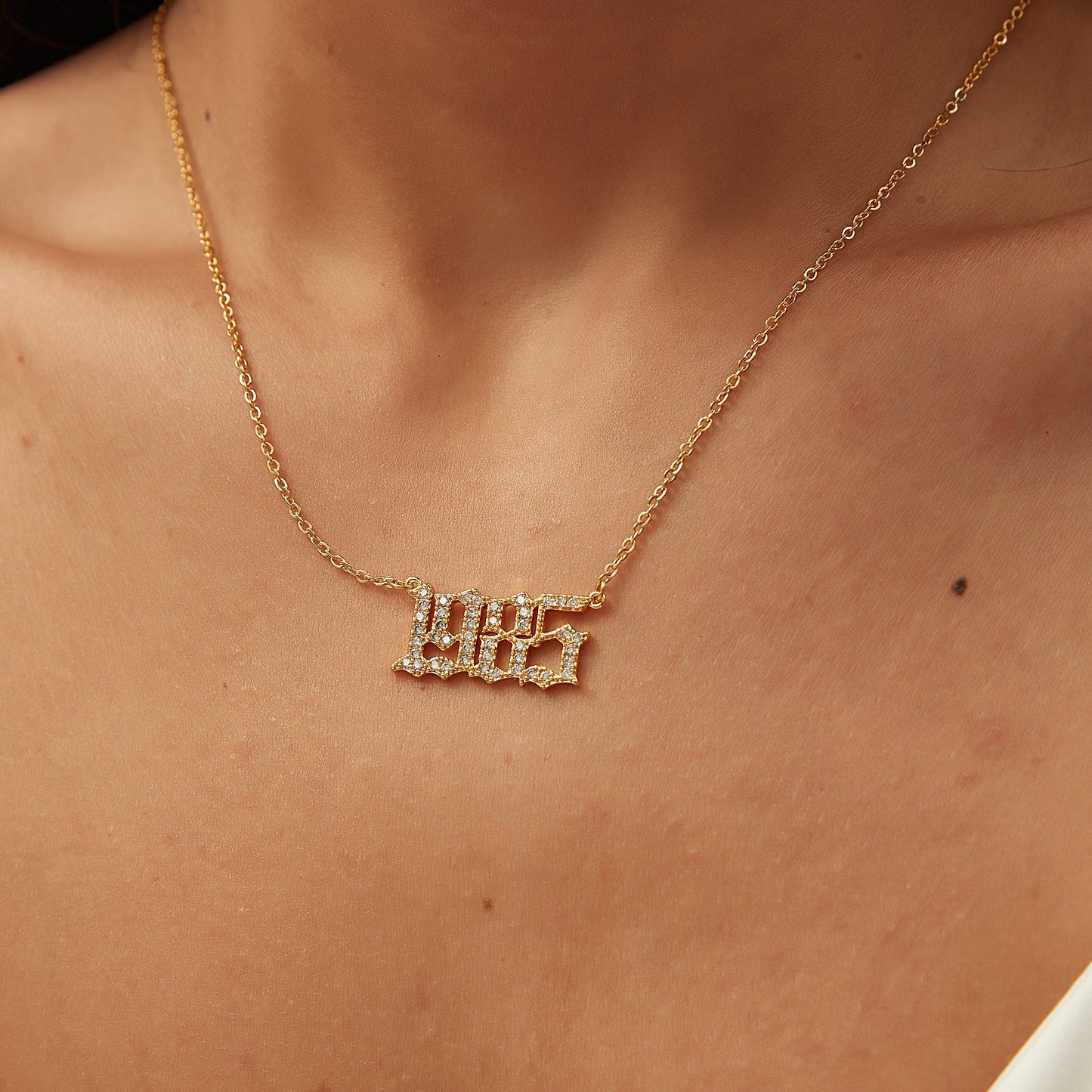 BIRTH YEAR NECKLACE | GOLD