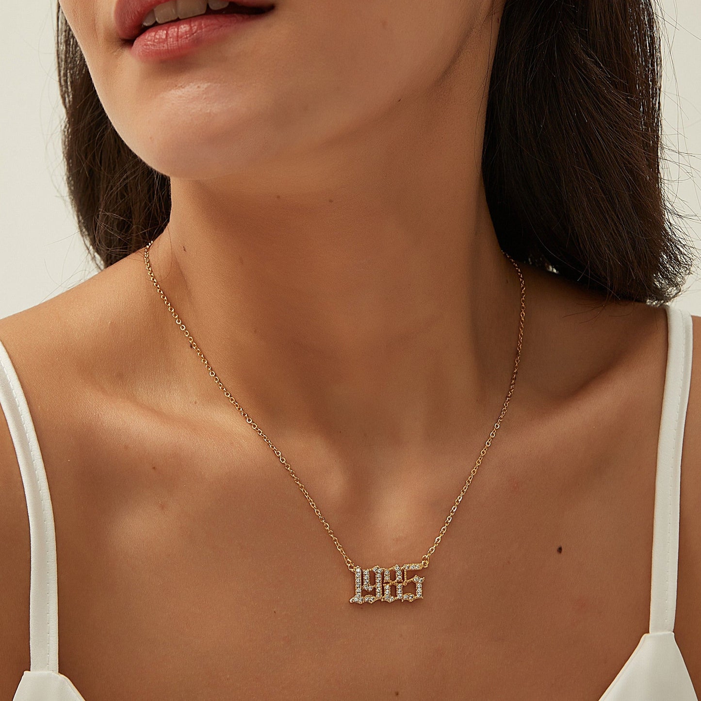 BIRTH YEAR NECKLACE | GOLD