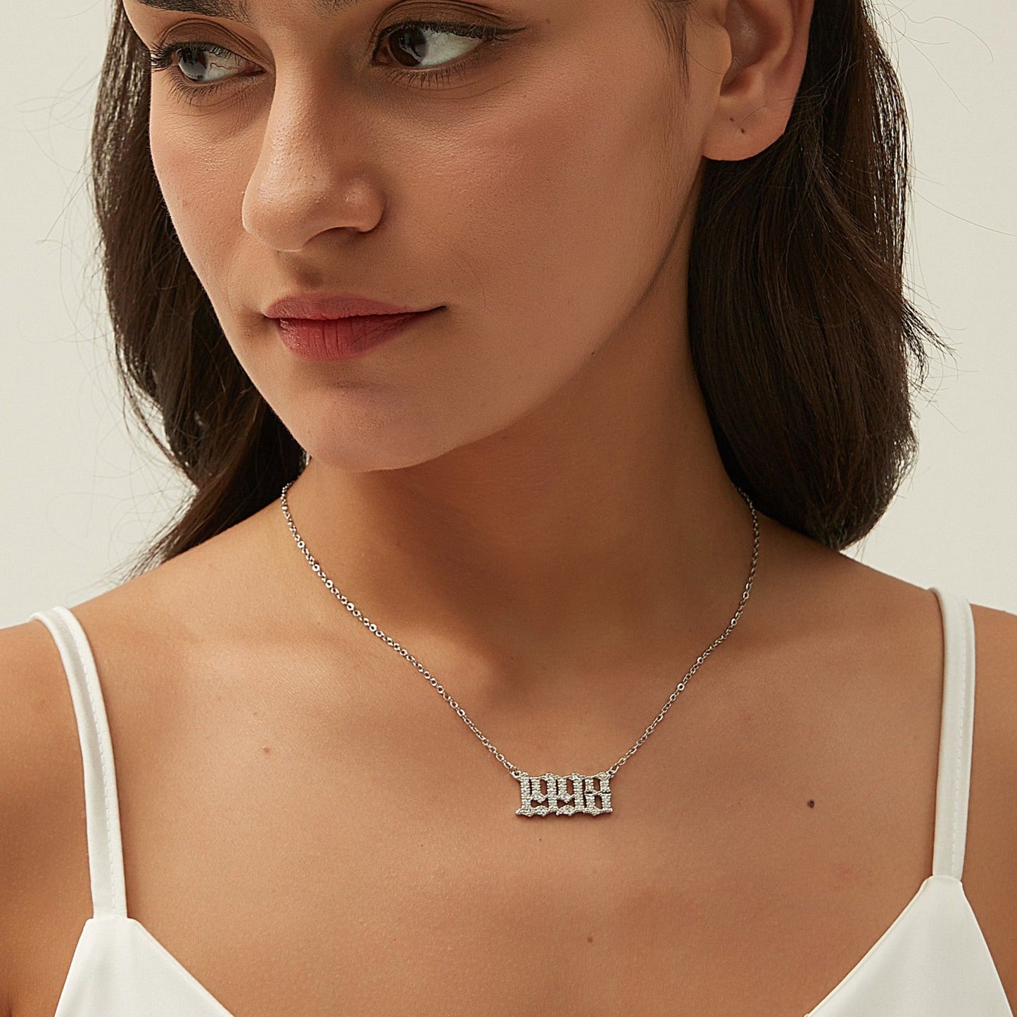 BIRTH YEAR NECKLACE | SILVER