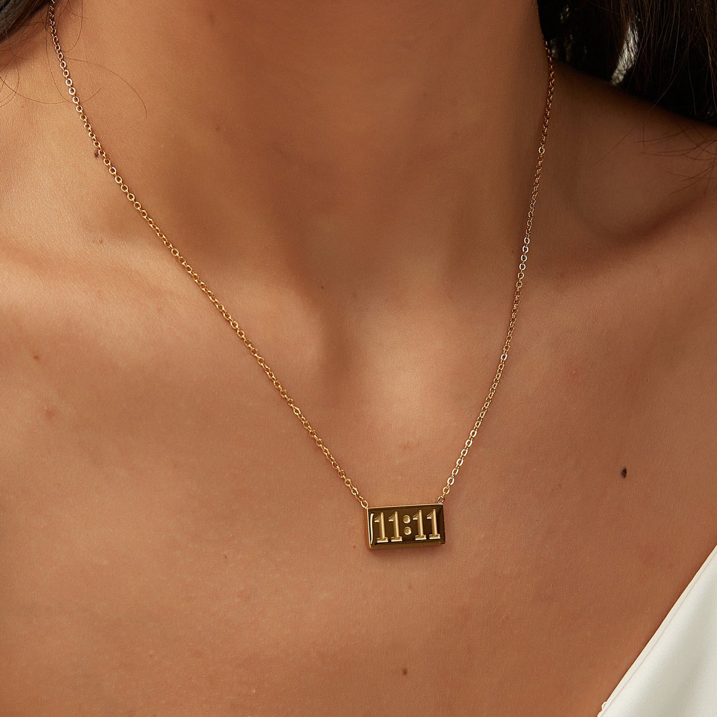 14K GOLD 11:11 NECKLACE