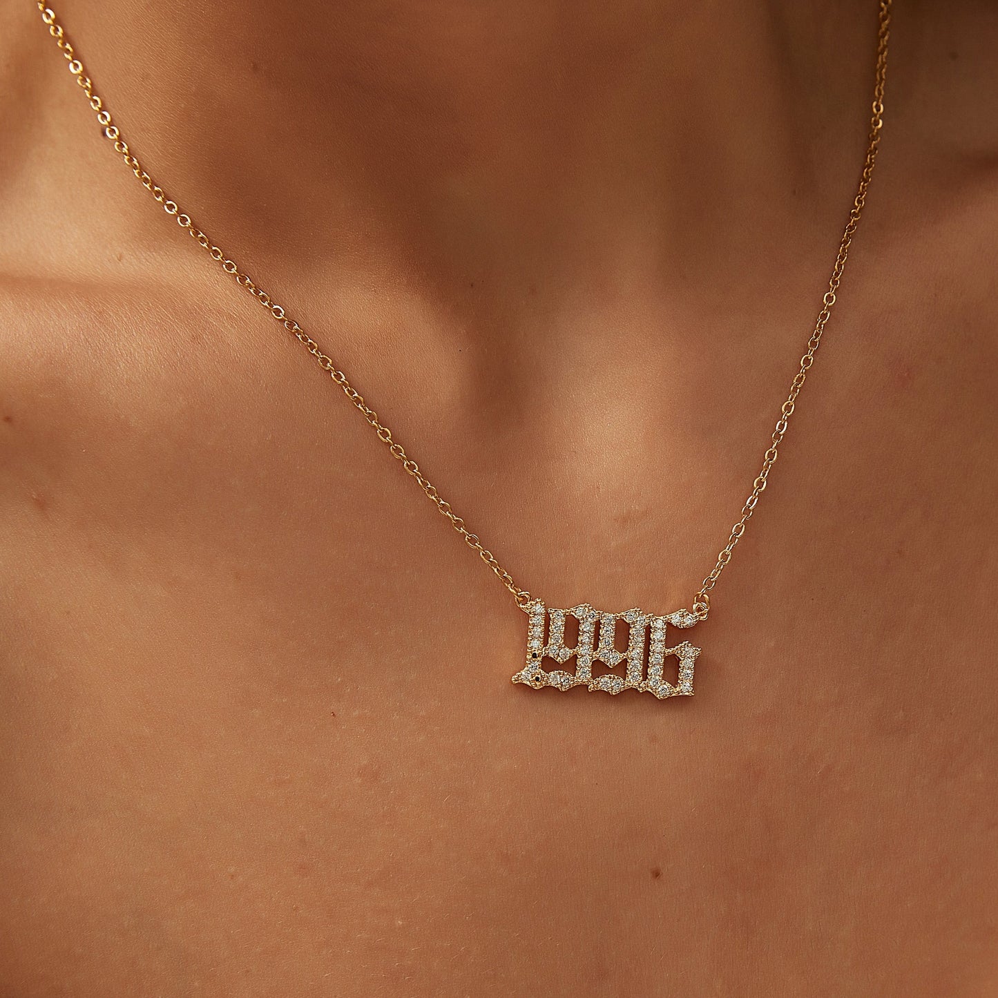 BIRTH YEAR NECKLACE | GOLD