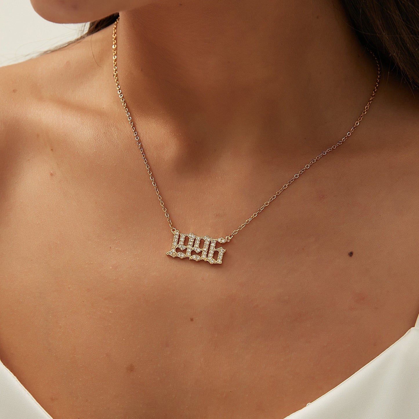 BIRTH YEAR NECKLACE | GOLD