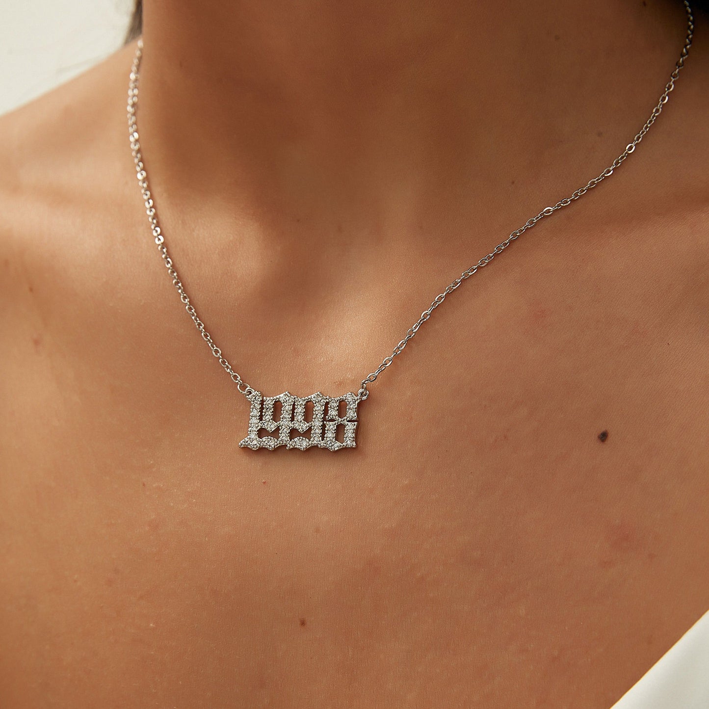 BIRTH YEAR NECKLACE | SILVER