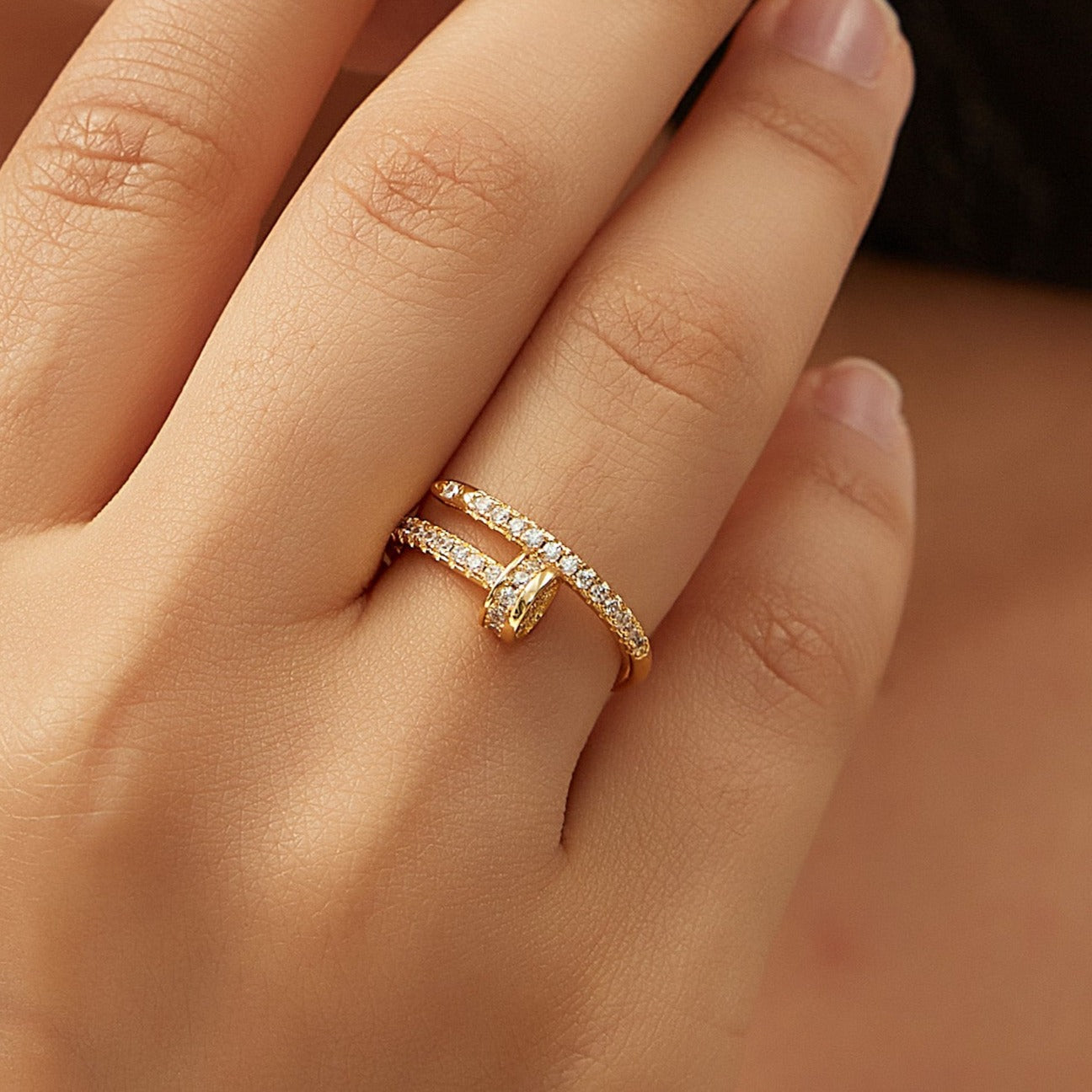 NAOMI NAIL RING | GOLD