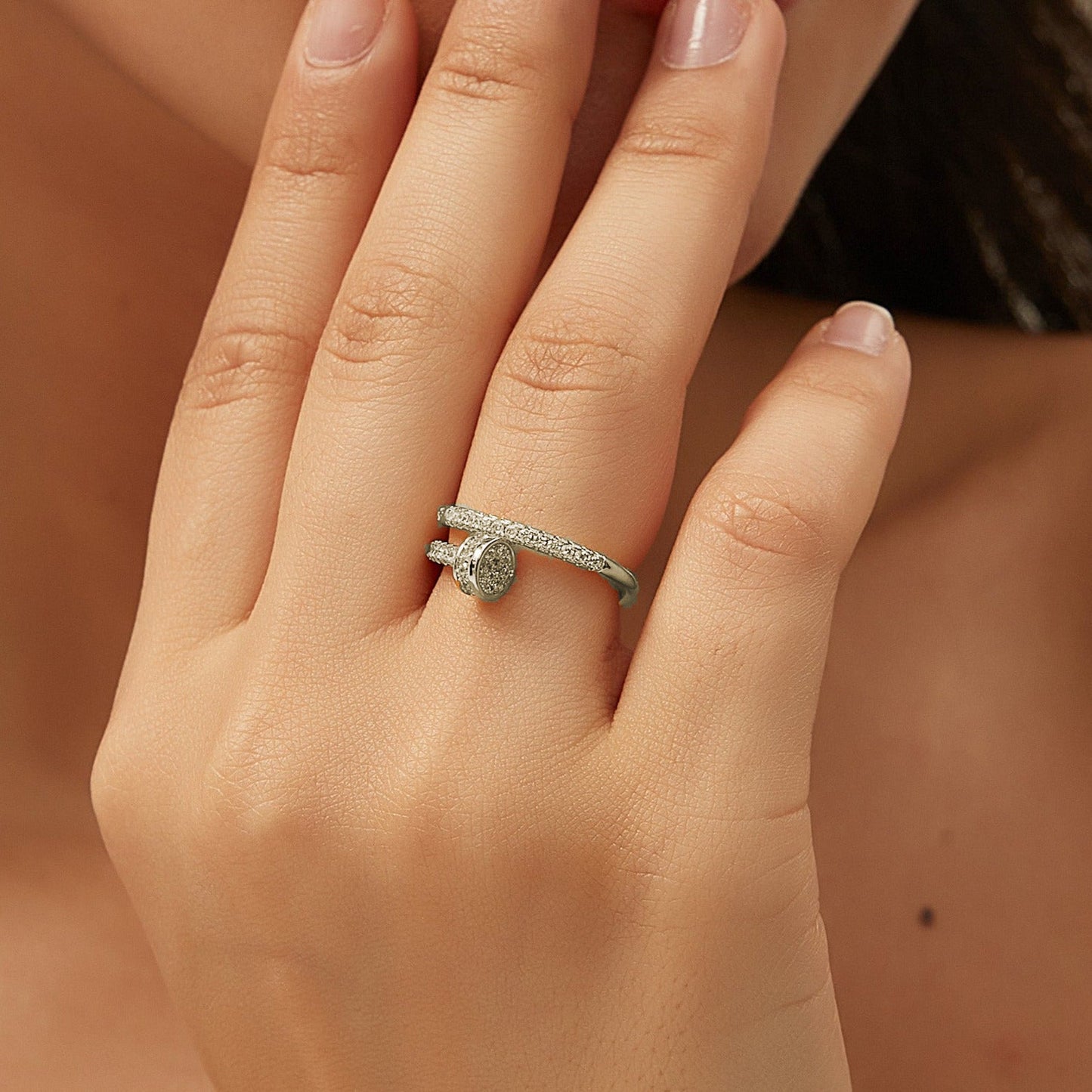 NAOMI NAIL RING | SILVER