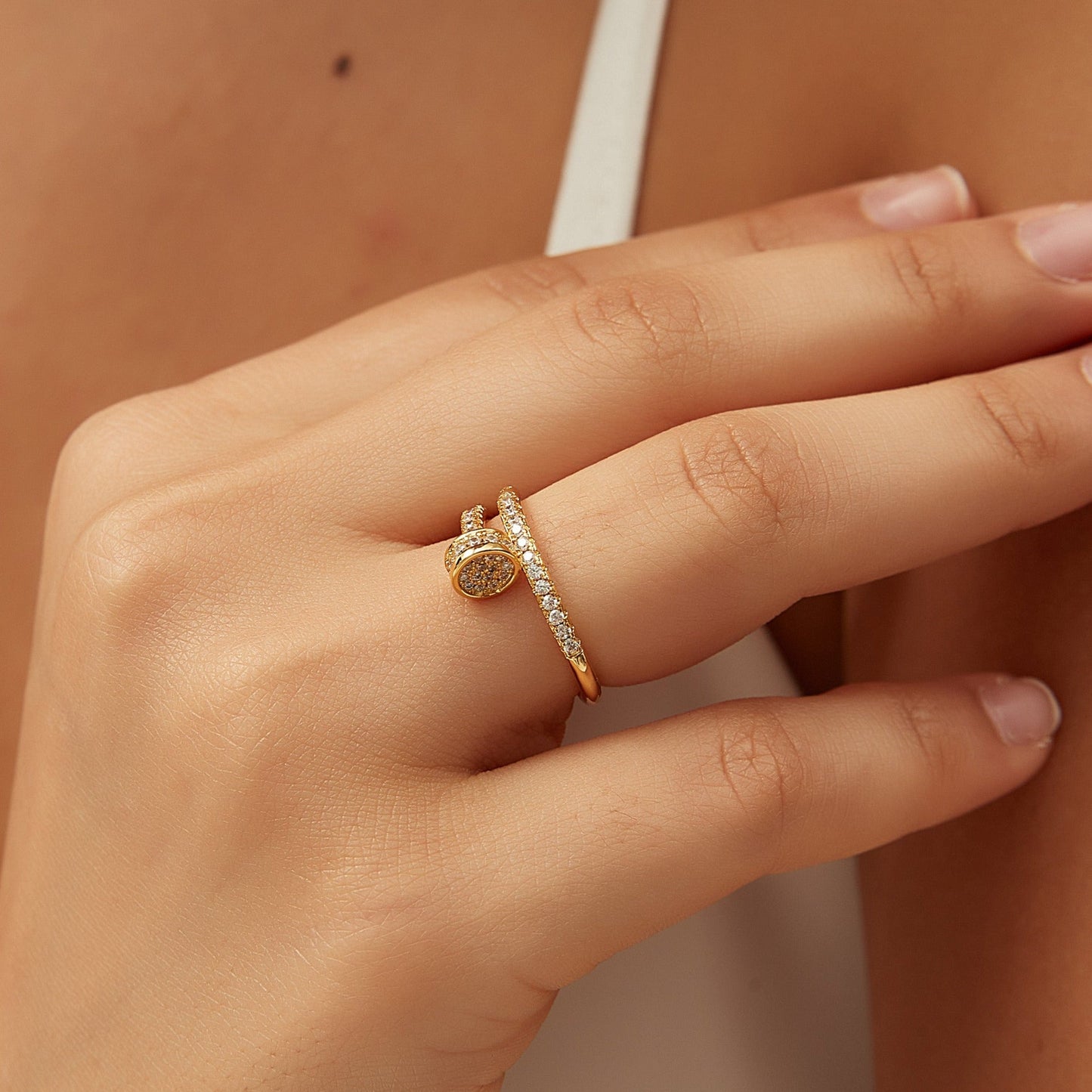 NAOMI NAIL RING | GOLD