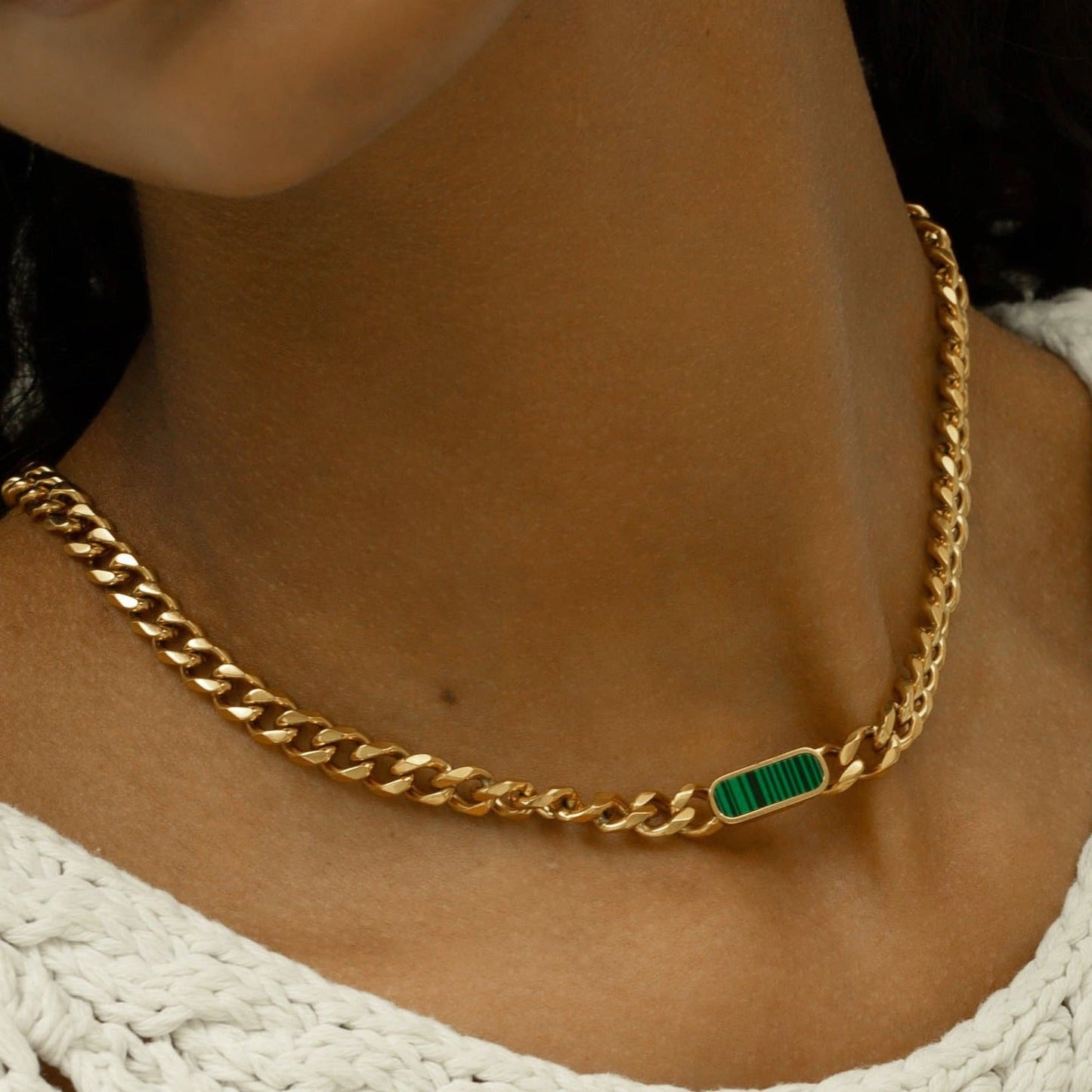 MARGARITA CUBAN CHAIN NECKLACE