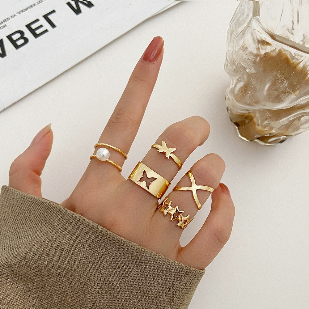 7pcs Fashion Rings Set