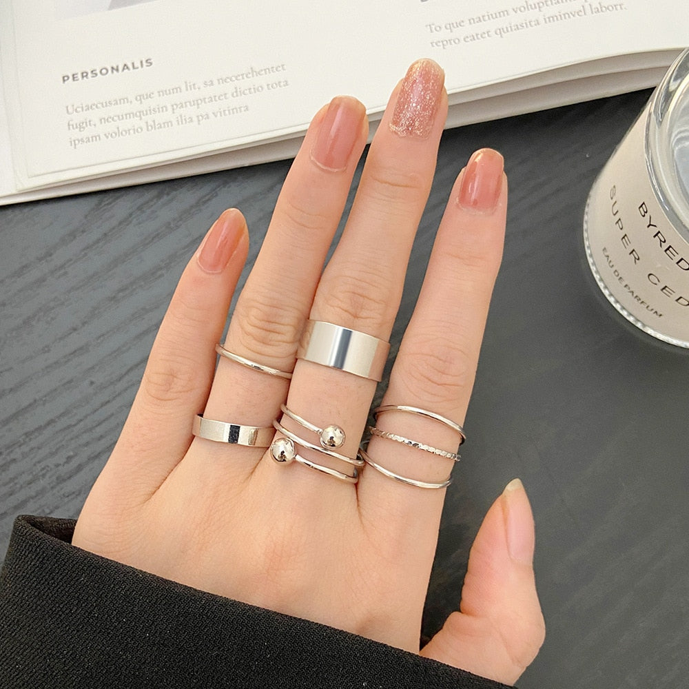 7pcs Fashion Rings Set