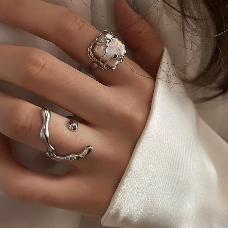 Fashion Minimalist Irregular Twined Rings