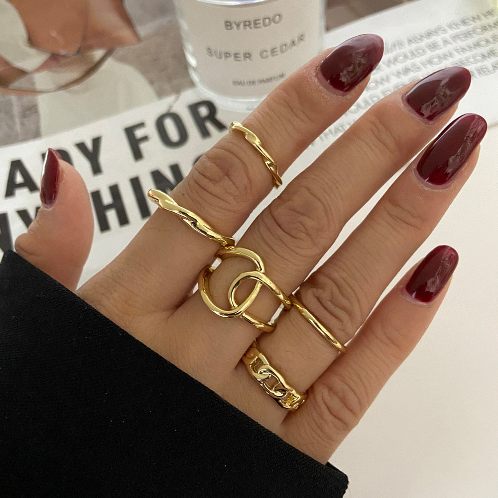 7pcs Fashion Rings Set