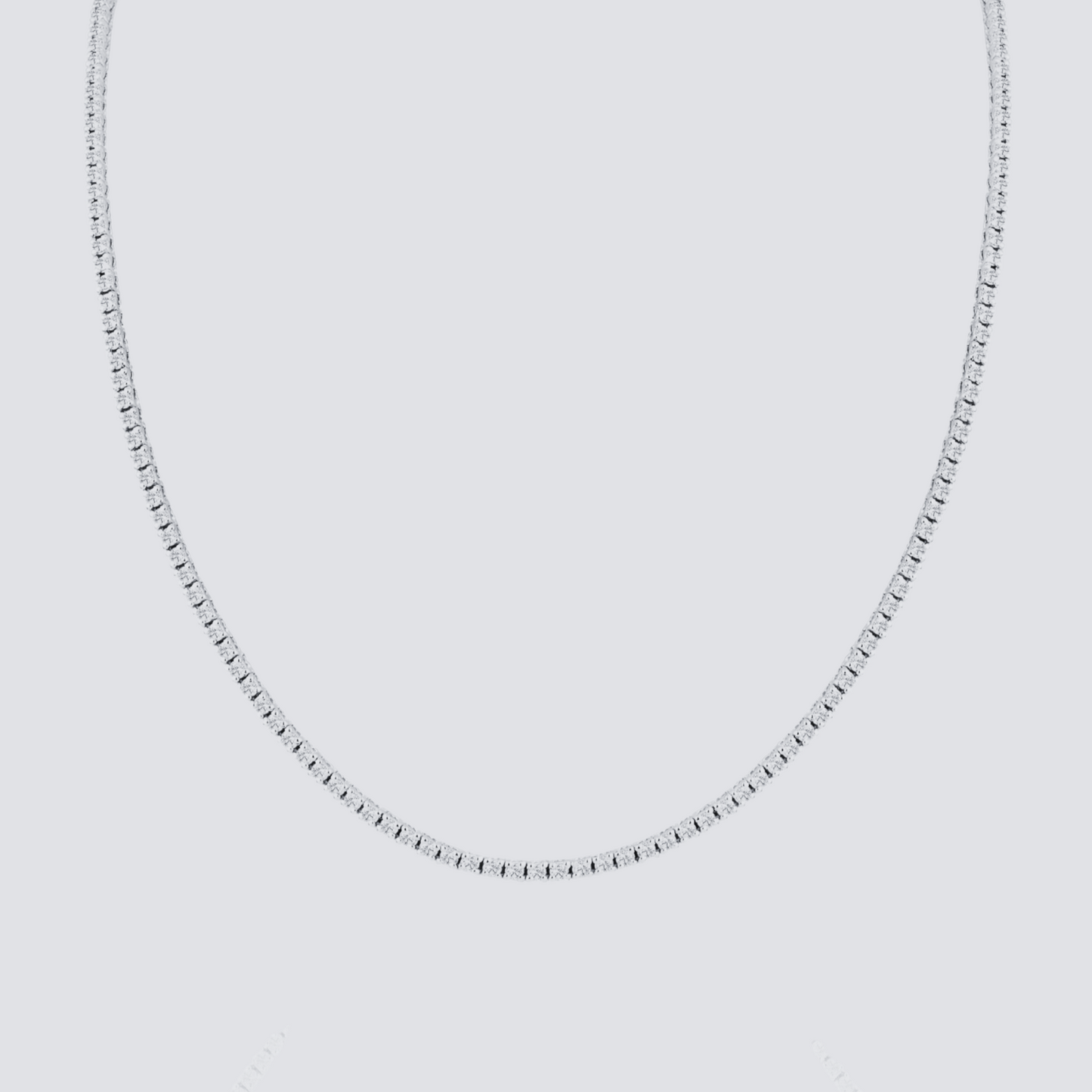 925 STERLING SILVER TENNIS NECKLACE