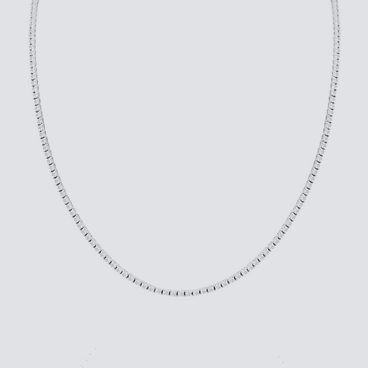 925 STERLING SILVER TENNIS NECKLACE