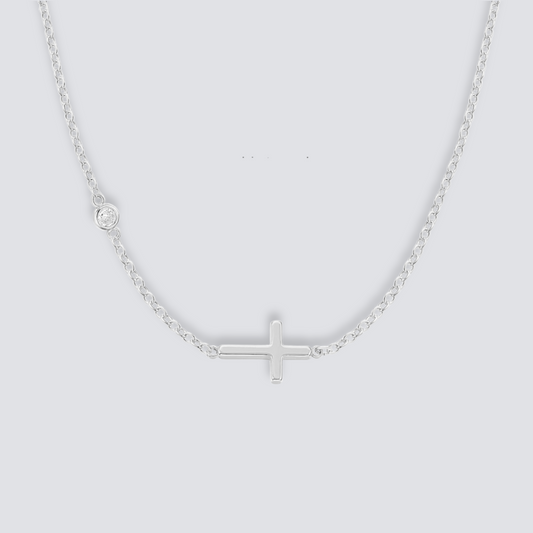 925 STERLING SILVER CROSS NECKLACE