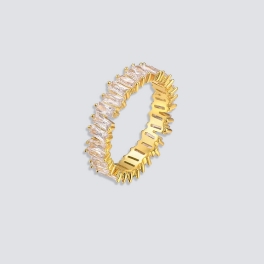 VERONICA BAGUETTE ETERNITY RING | GOLD