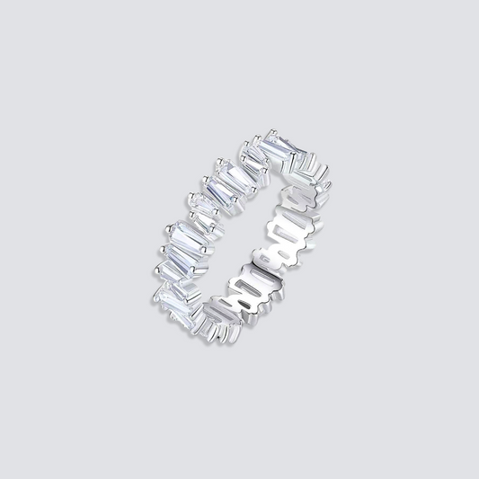 VERONICA BAGUETTE ETERNITY RING | SILVER